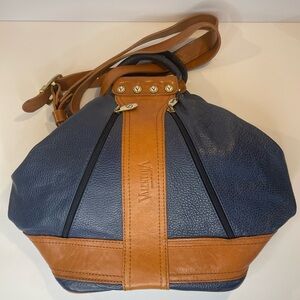 Valentina Italian leather handbag, convertible backpack